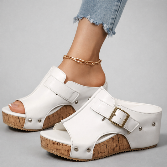Flora - Damen Plateau Sandalen
