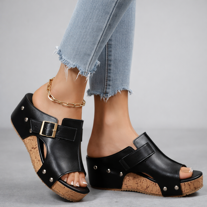 Flora - Damen Plateau Sandalen