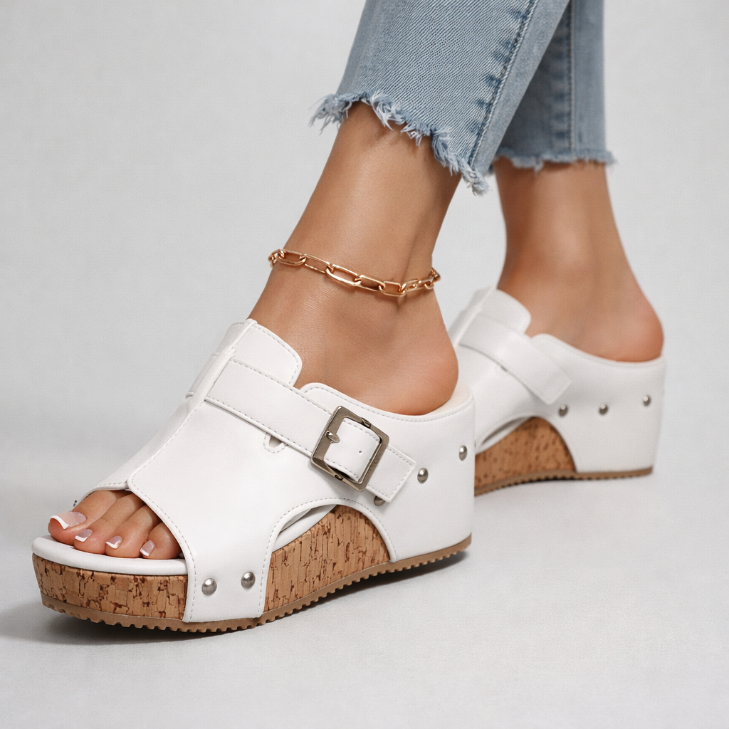 Flora - Damen Plateau Sandalen