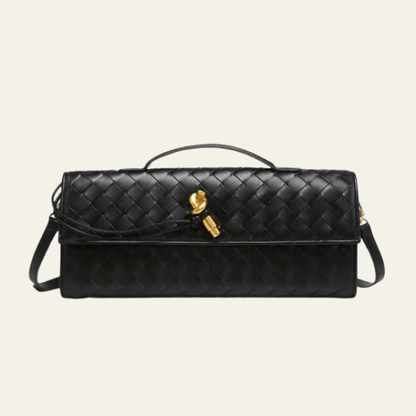 Veron - Leather Woven Clutch