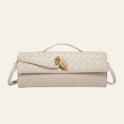 Veron - Leather Woven Clutch