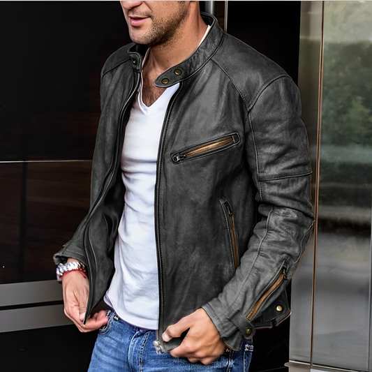 Etienner - Four-season leather jacket