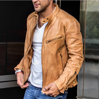 Etienner - Four-season leather jacket