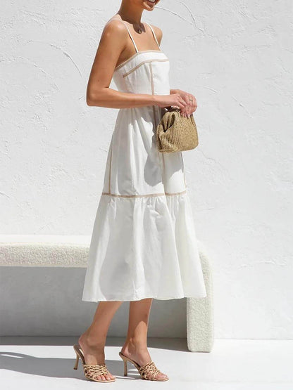 Cosima Adjustable Straps Midi Dress