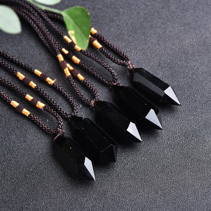 Amethyst Pendant Necklace – Natural Crystal Design with Elegant Adjustable Chain