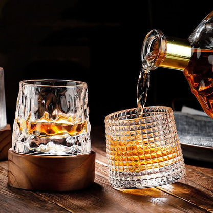 Spinning Japanese Edo Whiskey Glass Set