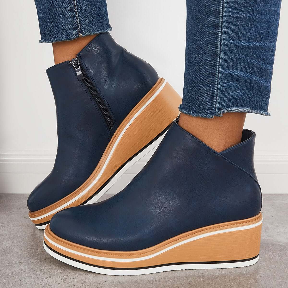 Schicke Leder-Stiefeletten für den Alltagsstil
