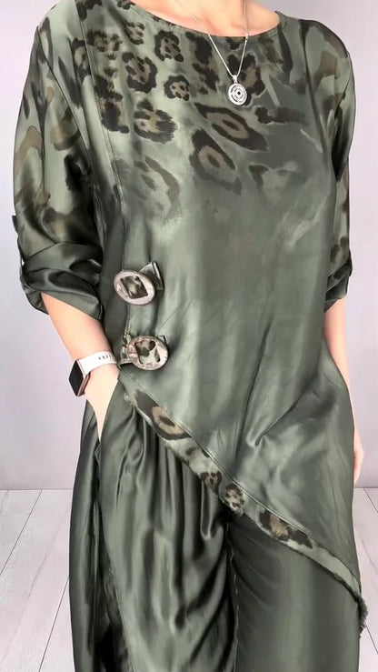 Sudha | Stilvolles Kombi-Set mit lockerem Oberteil und weiter Hose