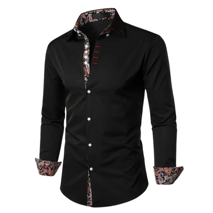 Ruben | Stylish Shirt with Paisley Accent for Men