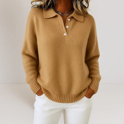 Olivia™ | Pull doux en maille chaude avec col
