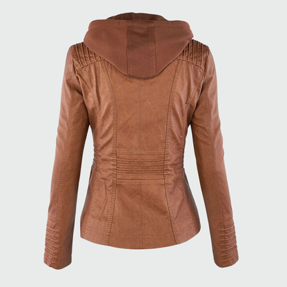 Monika | Robustní a Elegantní kožená bunda