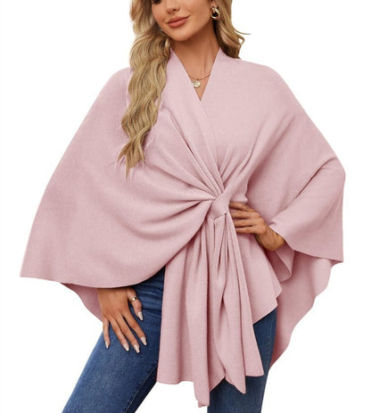 50% OFF | Soft, elegant shawl poncho for cozy, chic layering