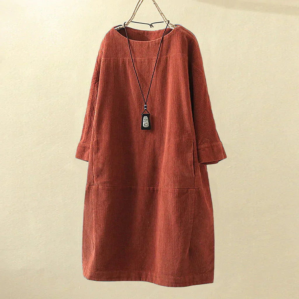 Velanora - Long Corduroy Women Top