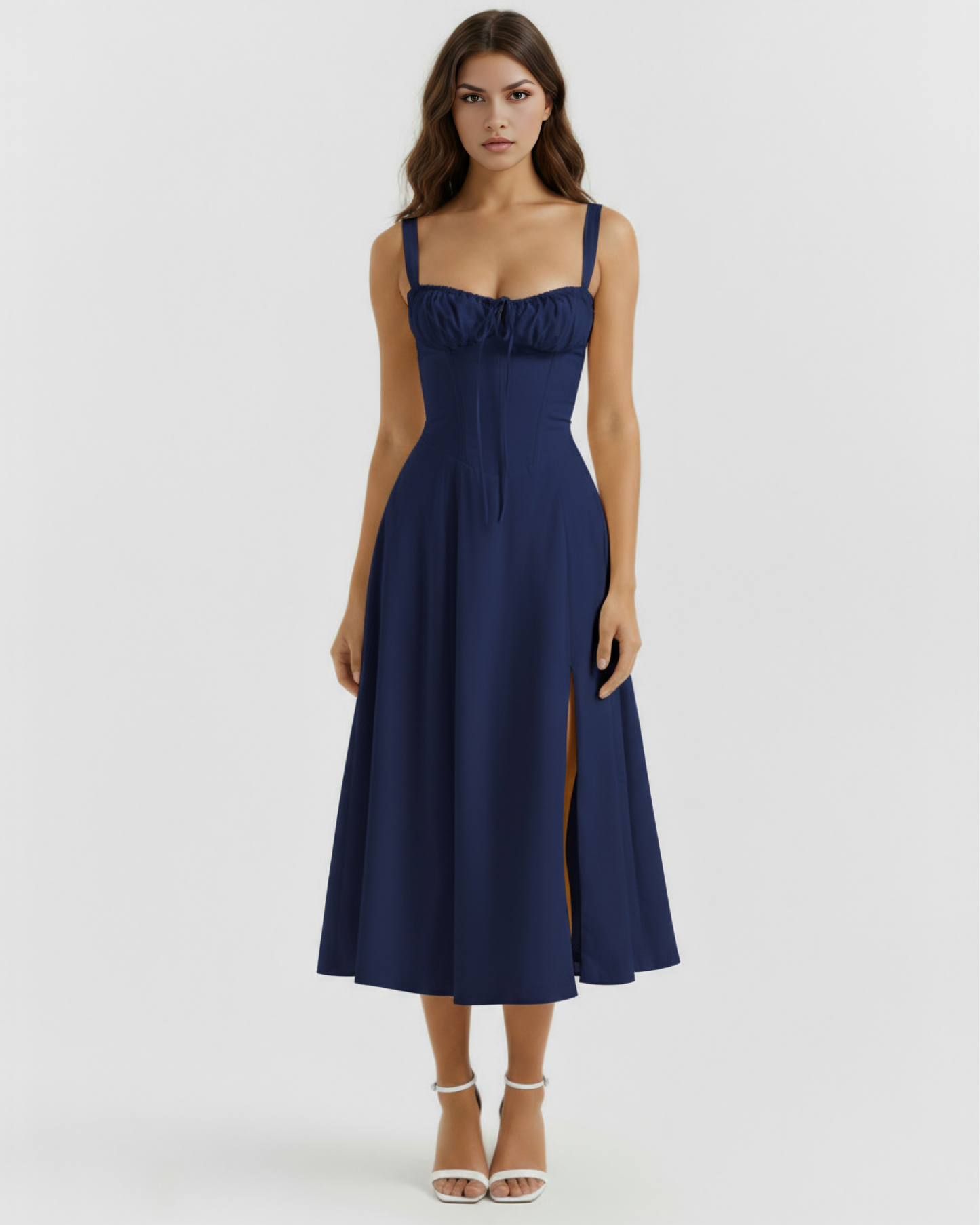 Aurora™ – Romantisk Sommer Midi Kjole