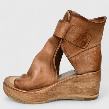 Rustikale Keil-Sandalen – Müheloser Stil mit Alltagskomfort Damen