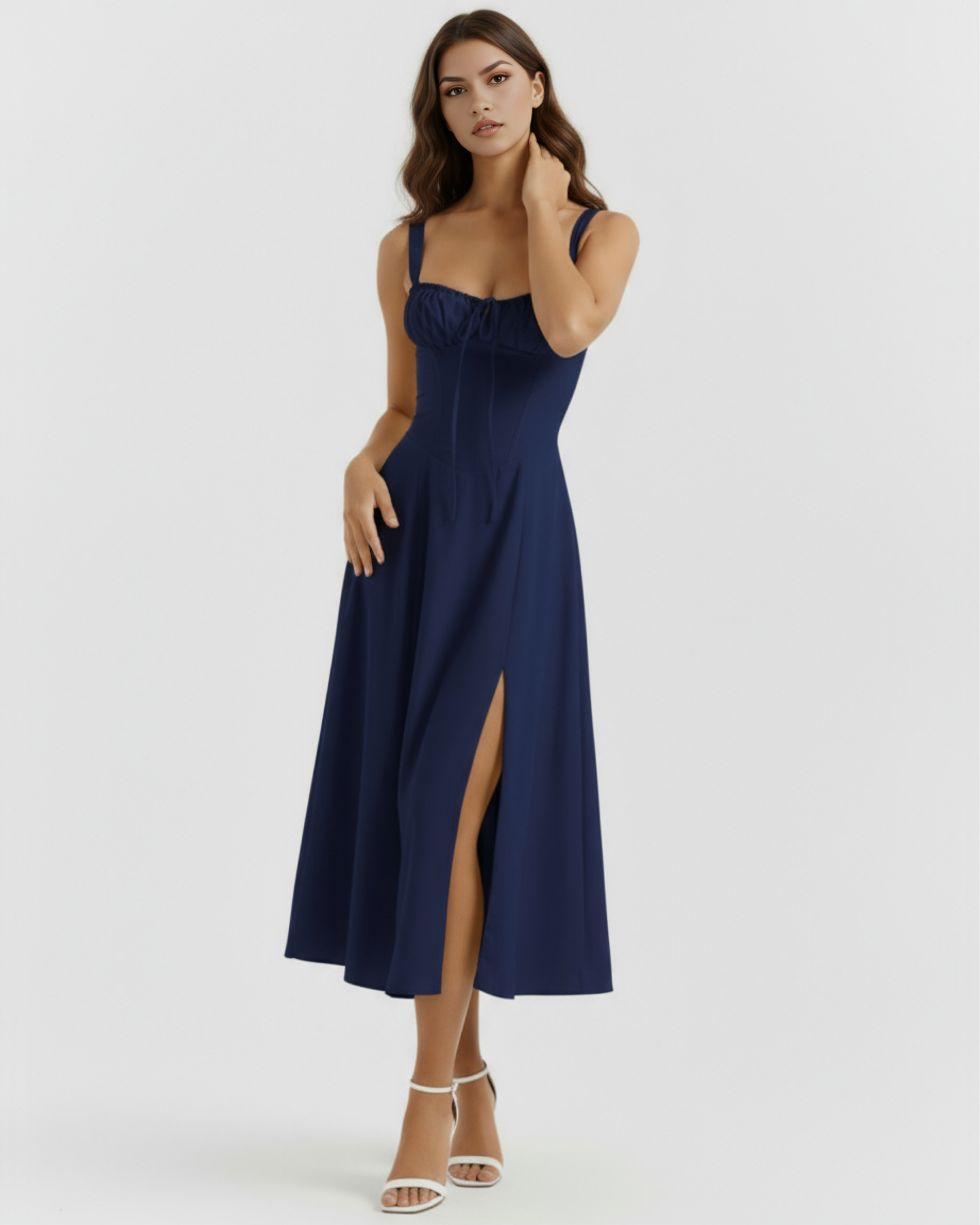 Aurora™ – Romantisk Sommer Midi Kjole