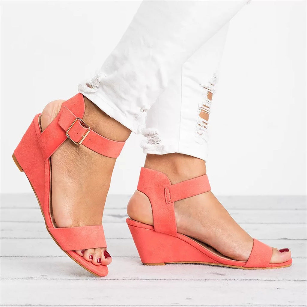 Makayla | Women Spring Ankle Strap Wedge sandals