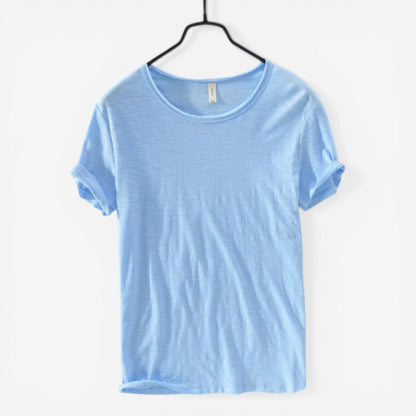 Arnaud – Chemise à manches courtes et col rond à coupe ample