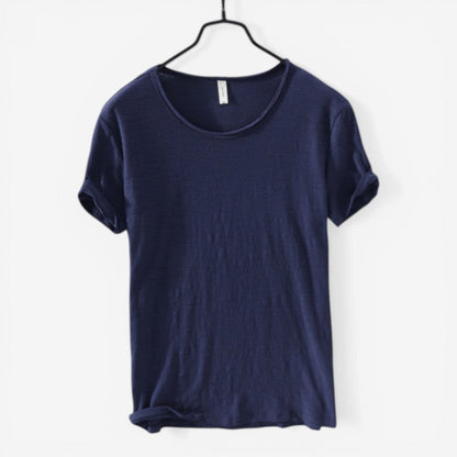 Arnaud – Chemise à manches courtes et col rond à coupe ample
