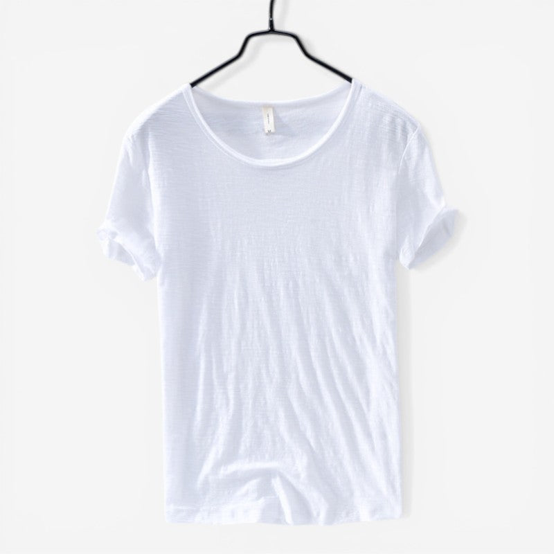 Arnaud – Chemise à manches courtes et col rond à coupe ample