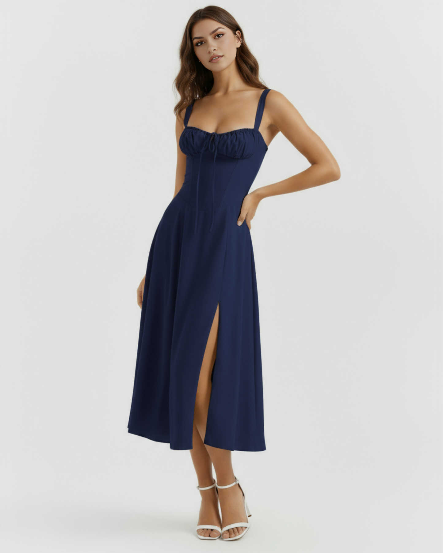 Aurora™ – Romantisk Sommer Midi Kjole