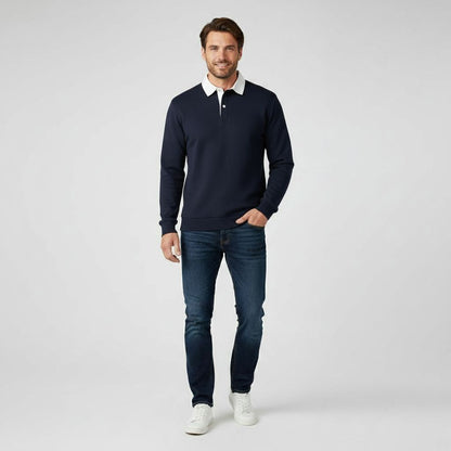Magnus | Classic Men's Sweater with Polo Collar