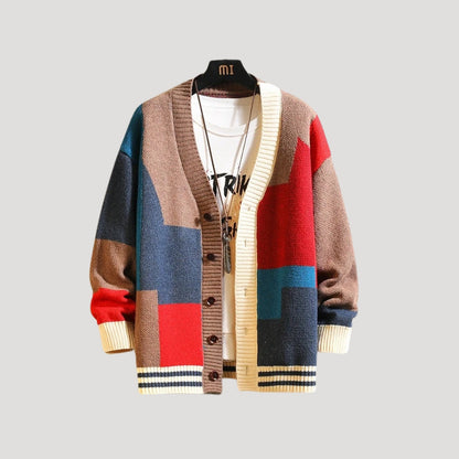 Amelia | Women Spring blok kolorów Button Knit cardigan