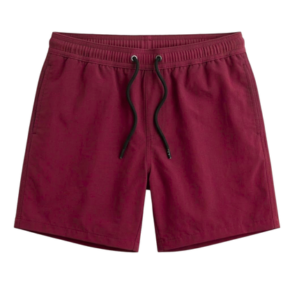 Maillot de Bain à Séchage Rapide pour Hommes avec Poches Zippées et Doublure en Filet
