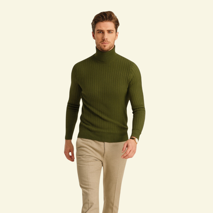 Sylvain – Grob Gestrickter Rollkragenpullover für Herren