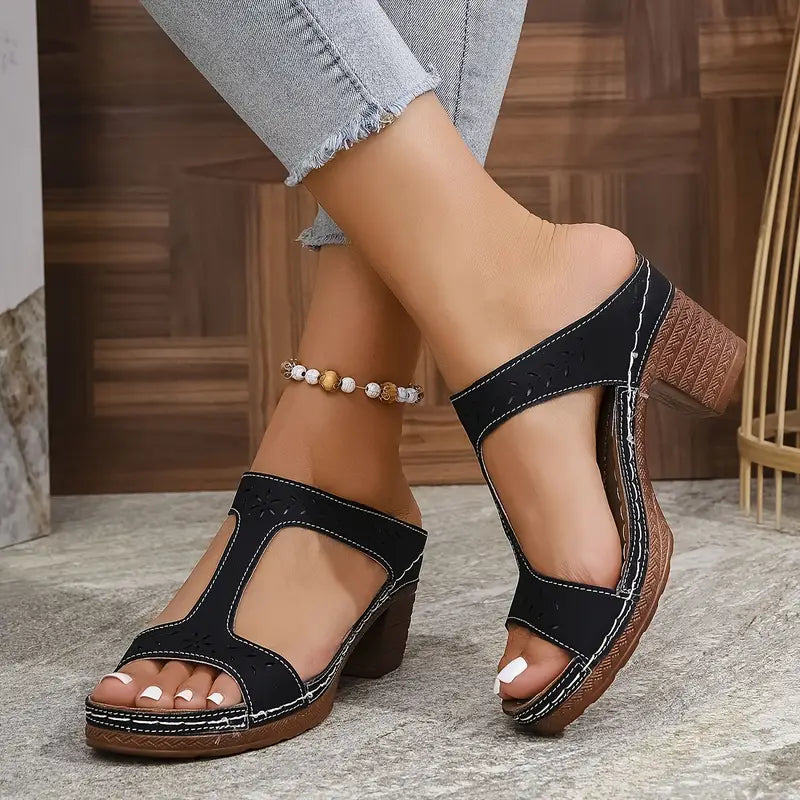 Aeja | Orthopädische Sandalen mit Blockabsatz