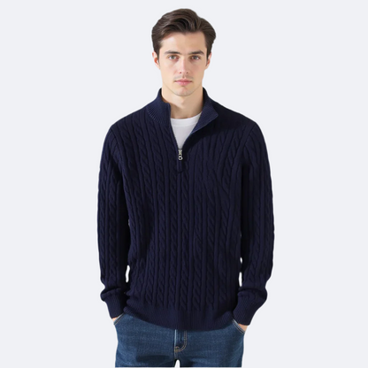 Chaplin Cable Knit Half-Zip