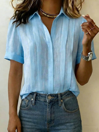 Ionea - Camisa de manga corta abotonada