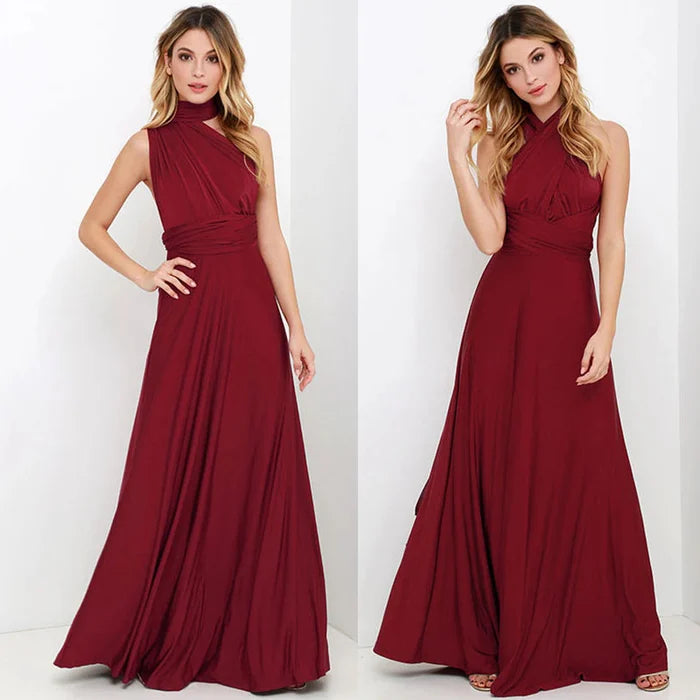 Maxi Dress Cotton Halterneck Backless Spring Occasion Dress