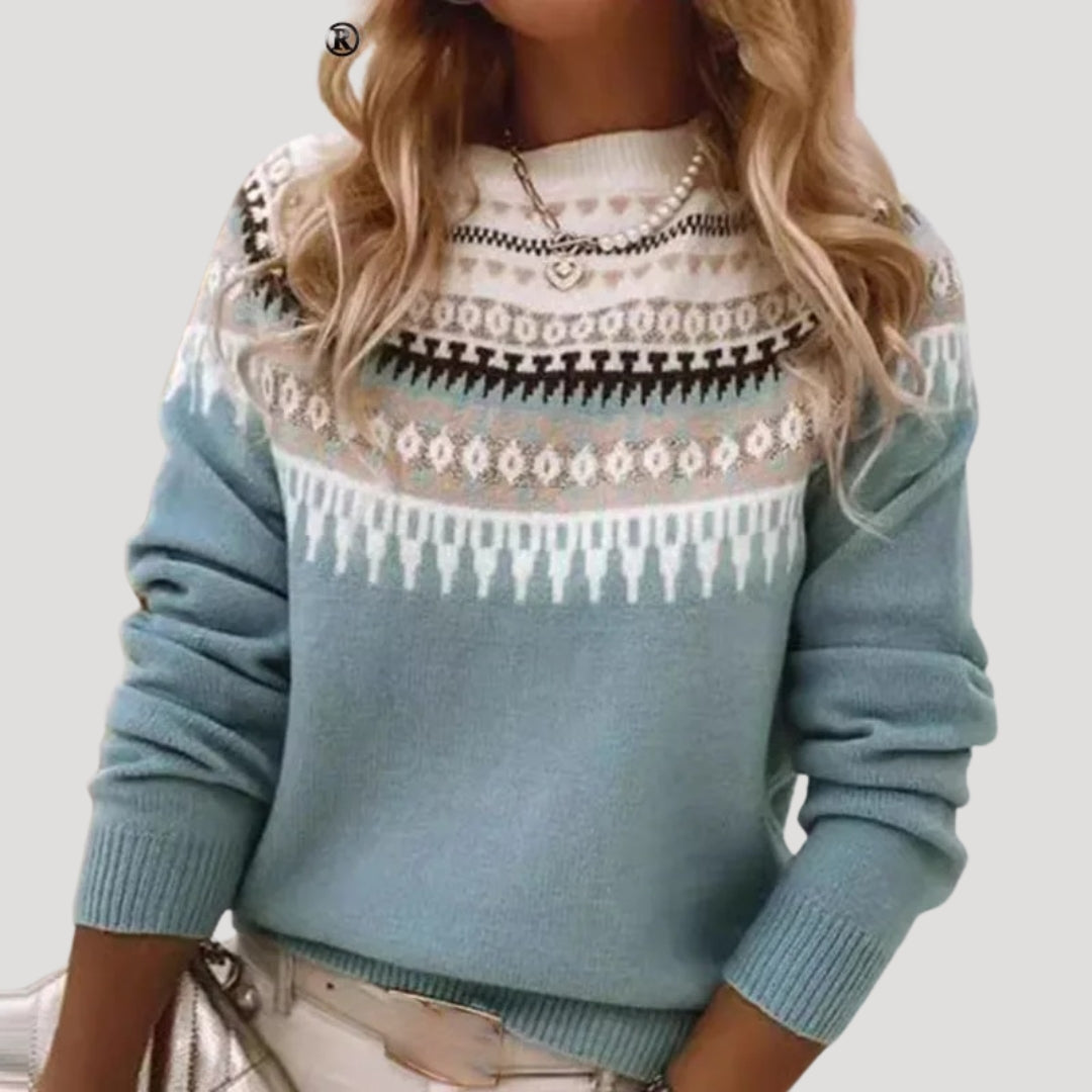 Abigail | Women Spring Fair Isle Knit sweater