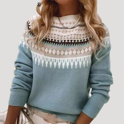 Abigail | Women Spring Fair Isle Knit sweater