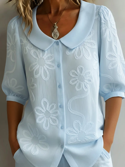 Perina - Blusa floral de tacto suave