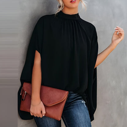 Malina | Damska Elegancka Bluzka z Artystycznym Wzorem Casual