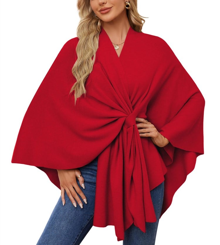 50% OFF | Soft, elegant shawl poncho for cozy, chic layering