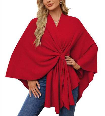 50% OFF | Soft, elegant shawl poncho for cozy, chic layering