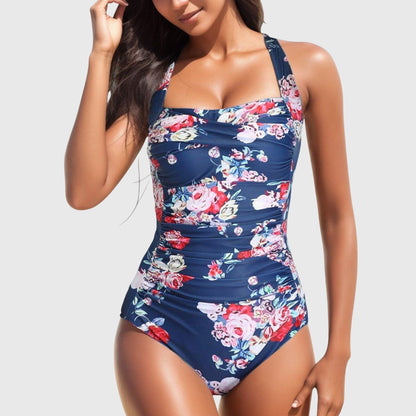 Women's Tropical Print One-Piece Swimsuit