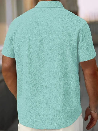 Dwight - Lightweight Linen Blend Short Sleeve Shirt