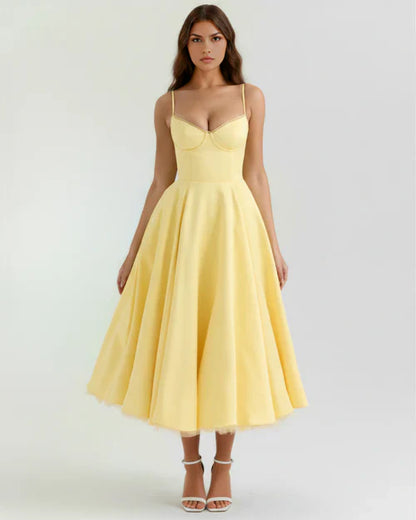 The Satin Midi Dress