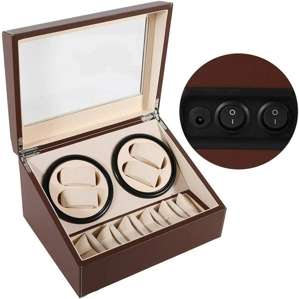 FörvarBillon® Quad - The Only Watch Winder with Ultra Silent (<5dB) Bi-Directional Japanese Motors | Designed by JesseVance Milan