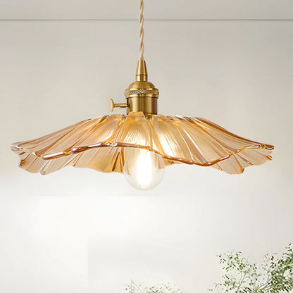 Cullivan Flower Hanglamp Glas Metaal Rood E27 Eettafel Verlichting Vintage Bloem Lamp Hal Sfeerverlichting | Restfield