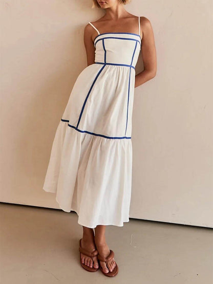 Cosima Adjustable Straps Midi Dress