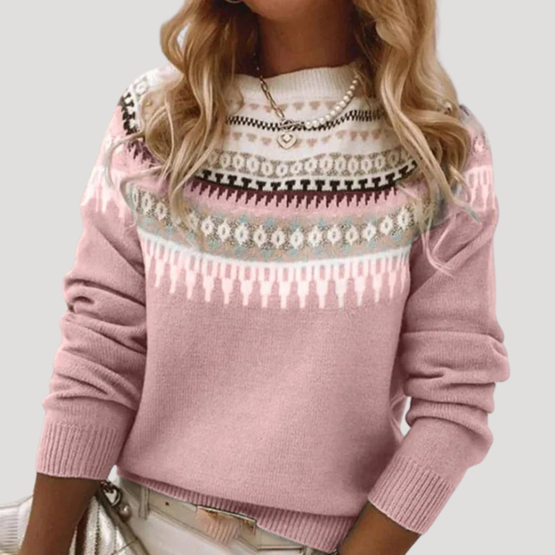 Abigail | Women Spring Fair Isle Knit sweater