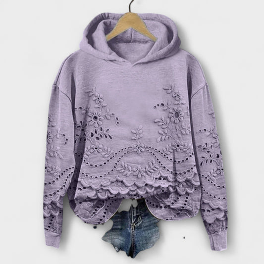 Grace – Vintage Hoodie s cvjetnim uzorkom