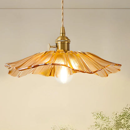 Cullivan Flower Hanglamp Glas Metaal Rood E27 Eettafel Verlichting Vintage Bloem Lamp Hal Sfeerverlichting | Restfield