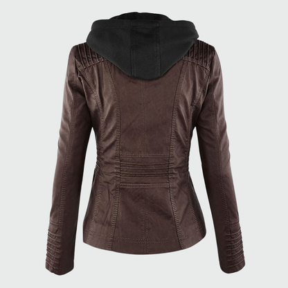 Monika | Robustní a Elegantní kožená bunda