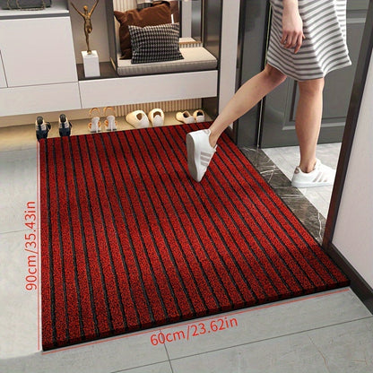 Zerbino resistente alle intemperie per tutte le stagioni - Tappeto a righe resistente, antiscivolo, resistente alle macchie e allo sbiadimento, basso profilo per uso interno ed esterno